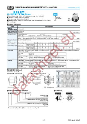 EMVE250GDA102MLH0S datasheet  